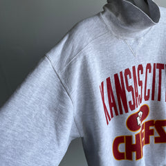 1990s Kansas City Chiefs Turtleneck Sweatshirt by Russell Brand - !!!