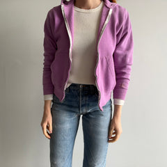 1980s Lavender Zip Up Hoodie