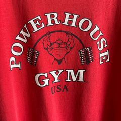 1980s Powerhouse Gym Front and Back T-Shirt