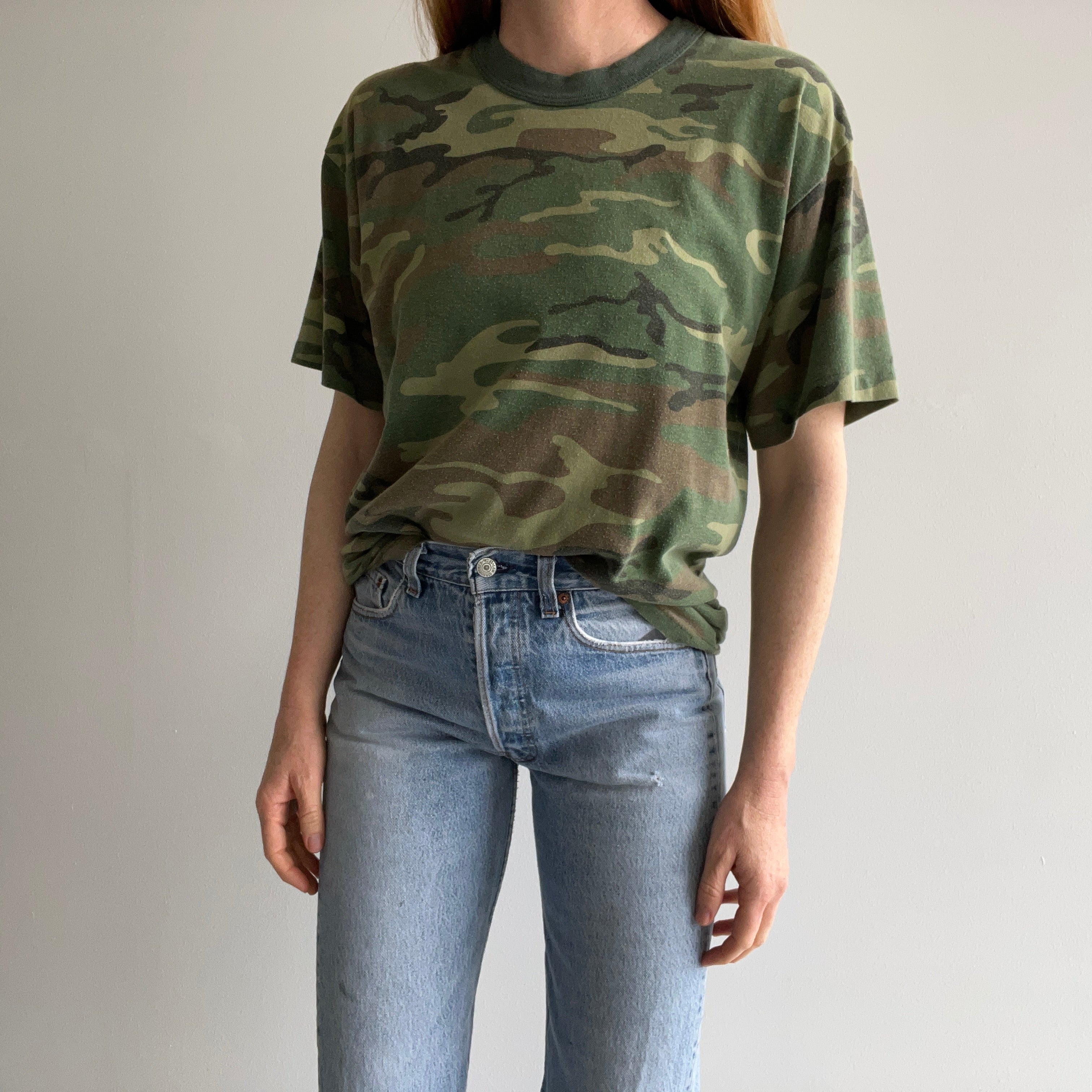 1980s Camo T-Shirt - Great Fit!