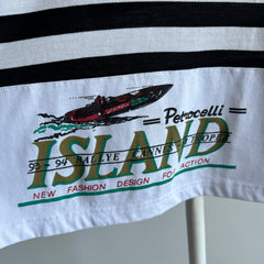 1993/94 Rallye Cannes St. Tropez Striped T-Shirt