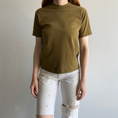 1980s Bronze Brown T-Shirt by Hanes - Great Color