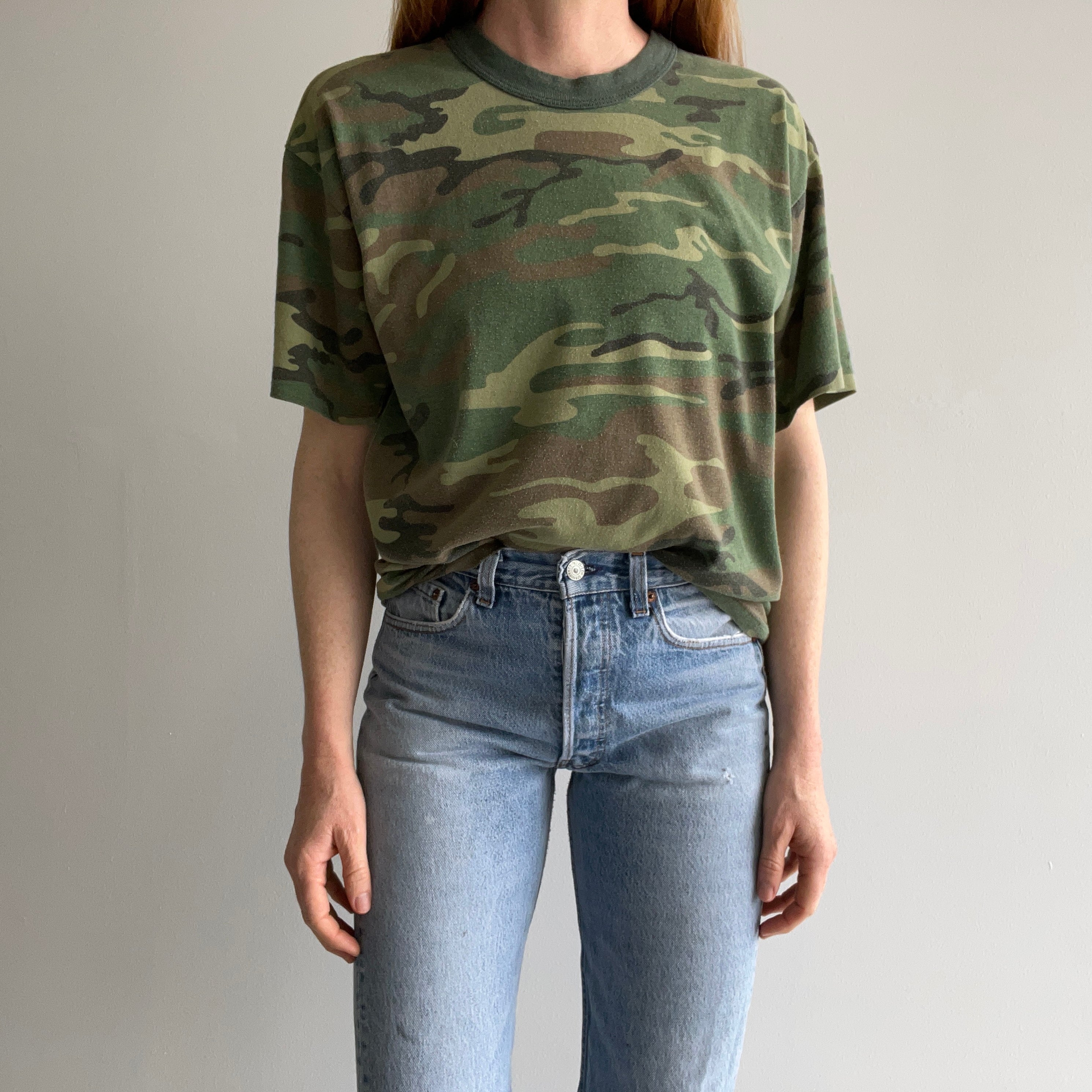 1980s Camo T-Shirt - Great Fit!