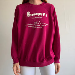 1980s Snoopy The Musical Sweatshirt with Lots of Details