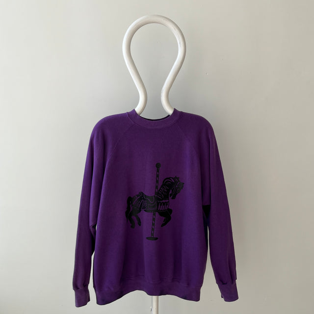 1980s Carousel Horse Sweatshirt - Awwww