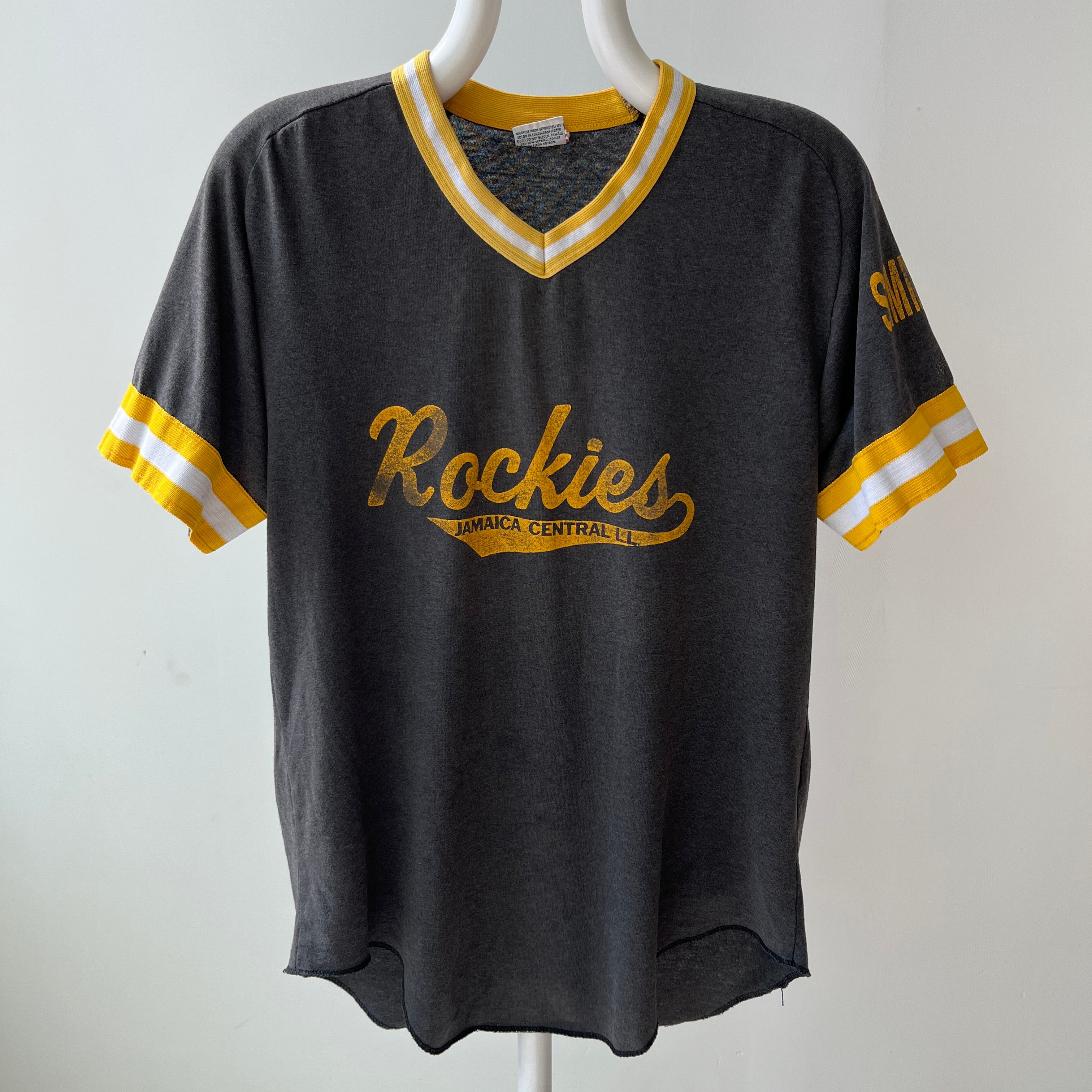 1980s Rockies Jamaica Central Sports T-Shirt with 21 on the Backside