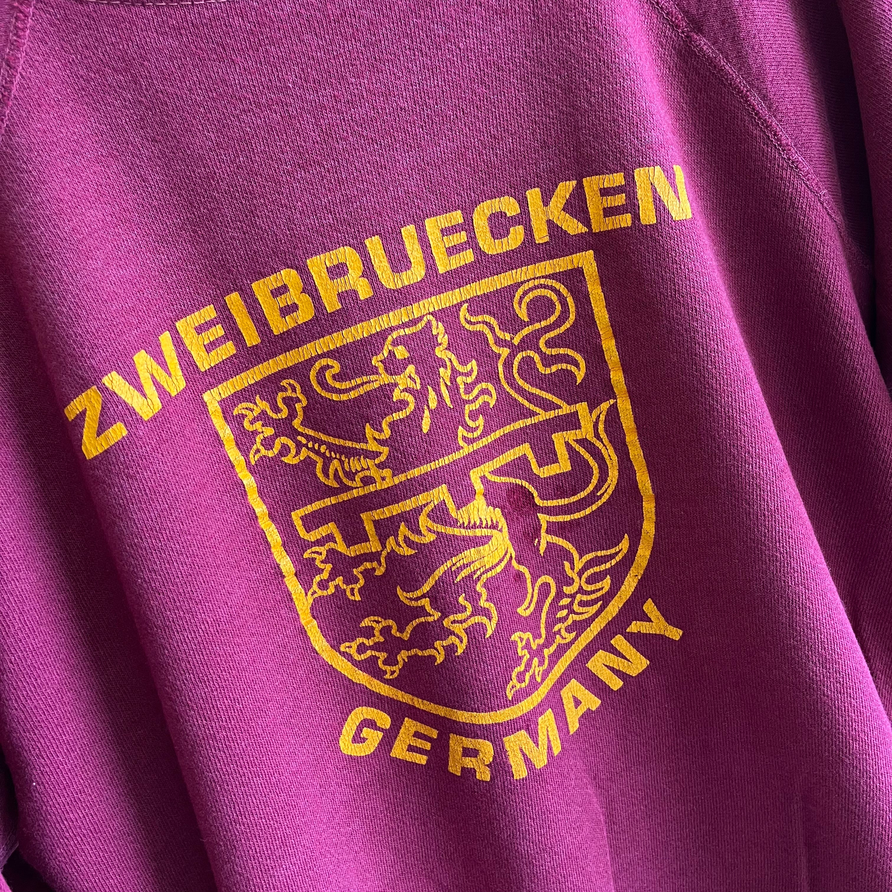 1970s Zweibruecken Germany Thrashed Sweatshirt