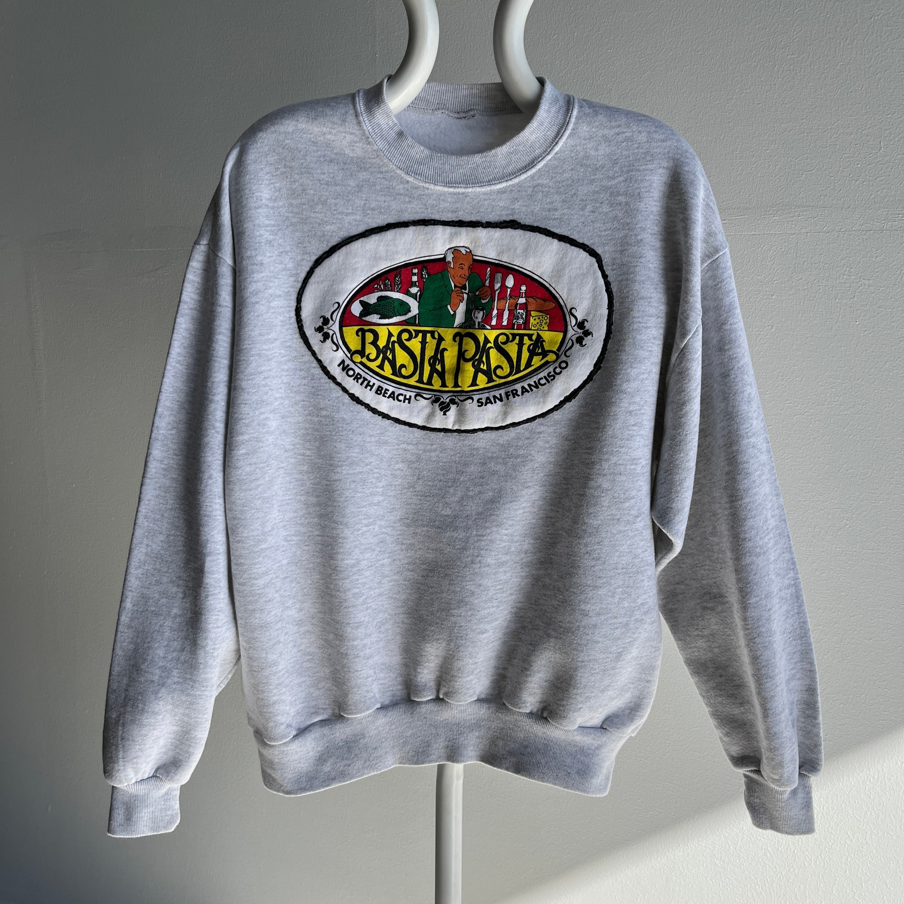 1980/90s Basta Pasta, San Francisco DIY? Sweatshirt