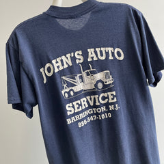 1990s John's Auto Service - Barrington, New Jersey - T-Shirt