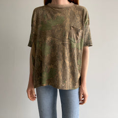 1980s Tree Camo Pocket T-shirt with a Good Fit