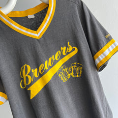 1980s Brewer's No. 13 by Wilson Cotton Baseball T-Shirt - REALLY SUPER GOOD