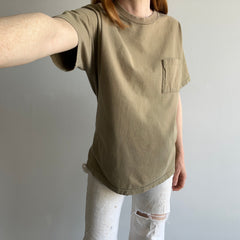 1990s Desert Sand Cotton Pocket T-Shirt