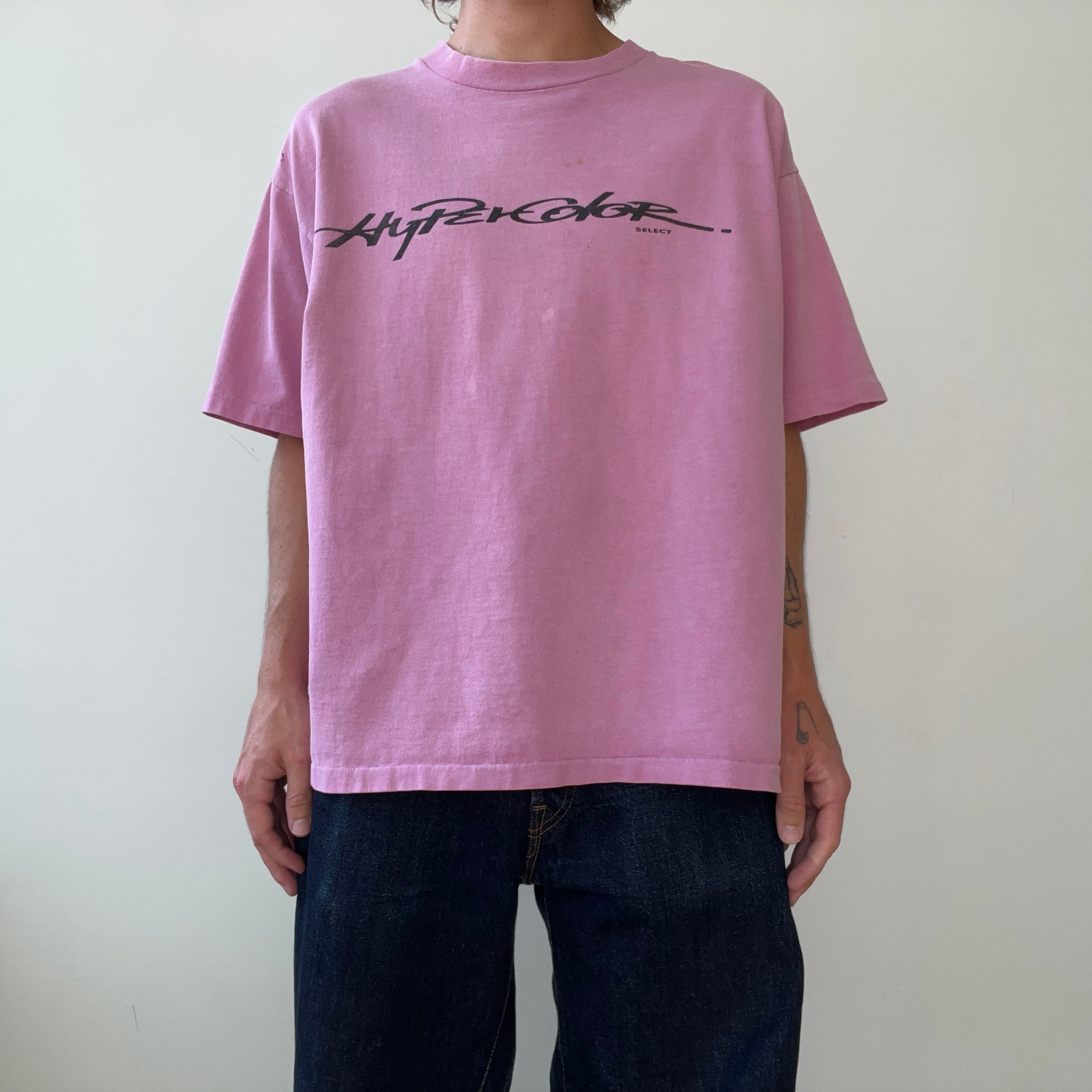 1990s Dark Pink Hyper Color Select T Shirt - Who Remembers these??
