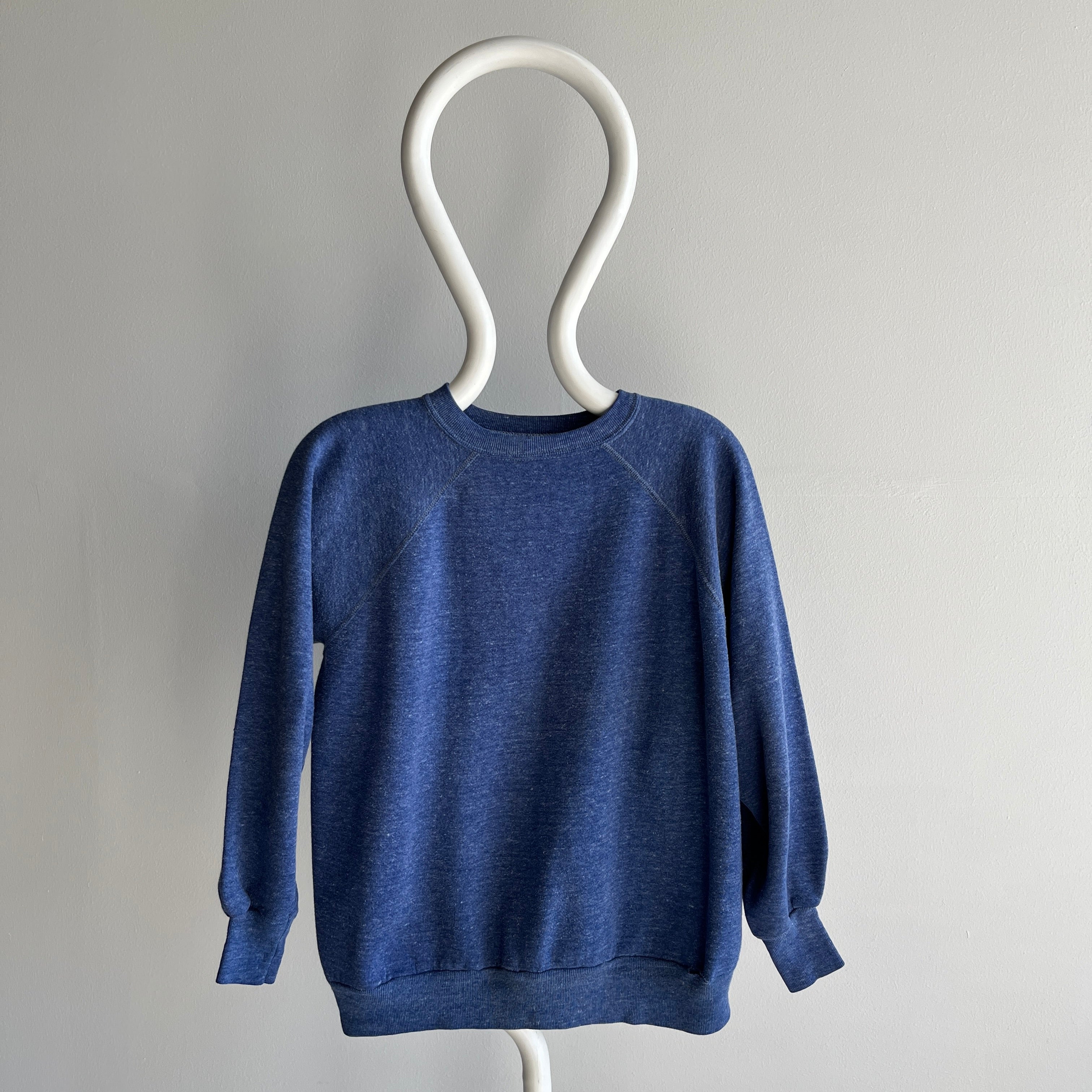 1970s Heather Blue Raglan - Sweet Thing!