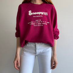 1980s Snoopy The Musical Sweatshirt with Lots of Details