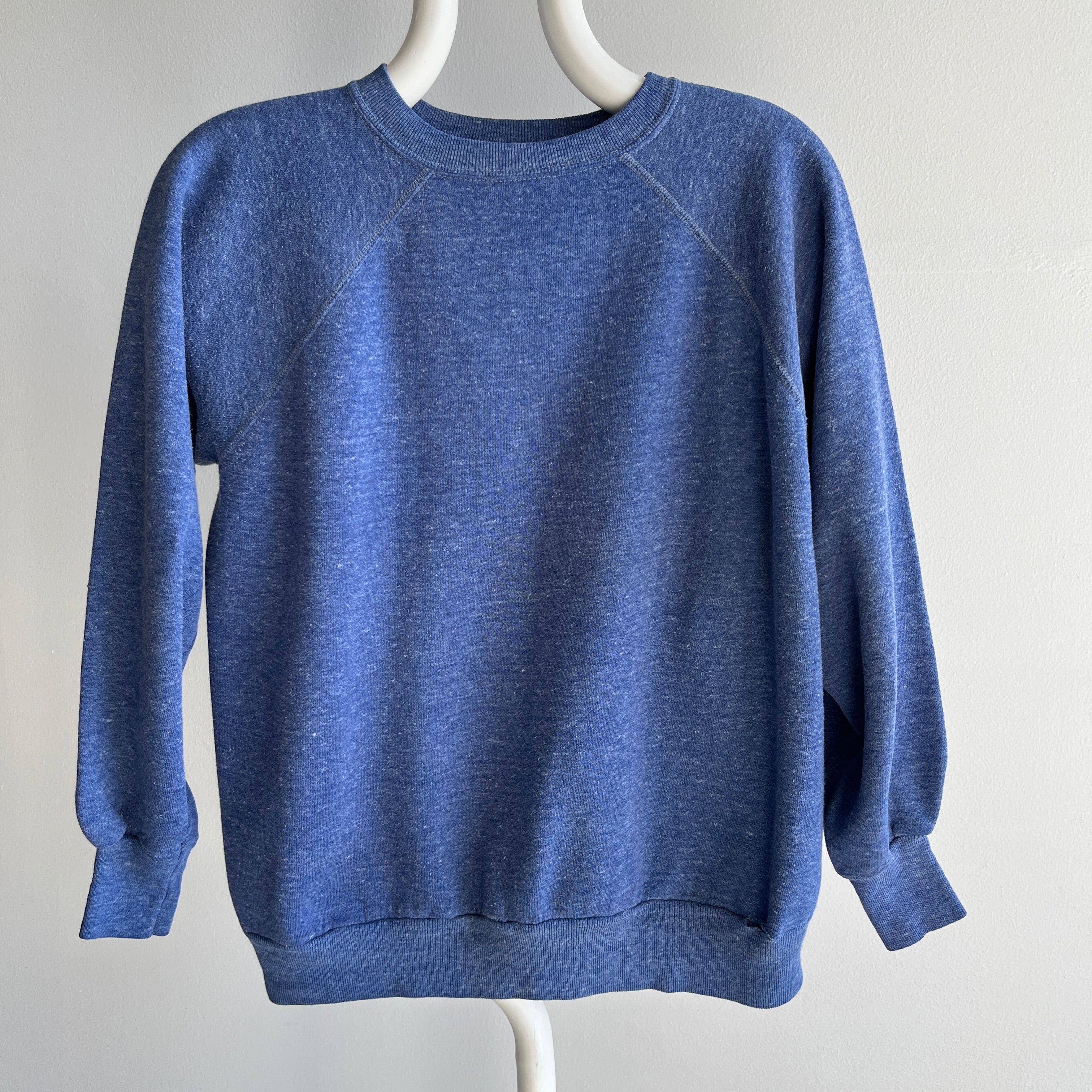 1970s Heather Blue Raglan - Sweet Thing!