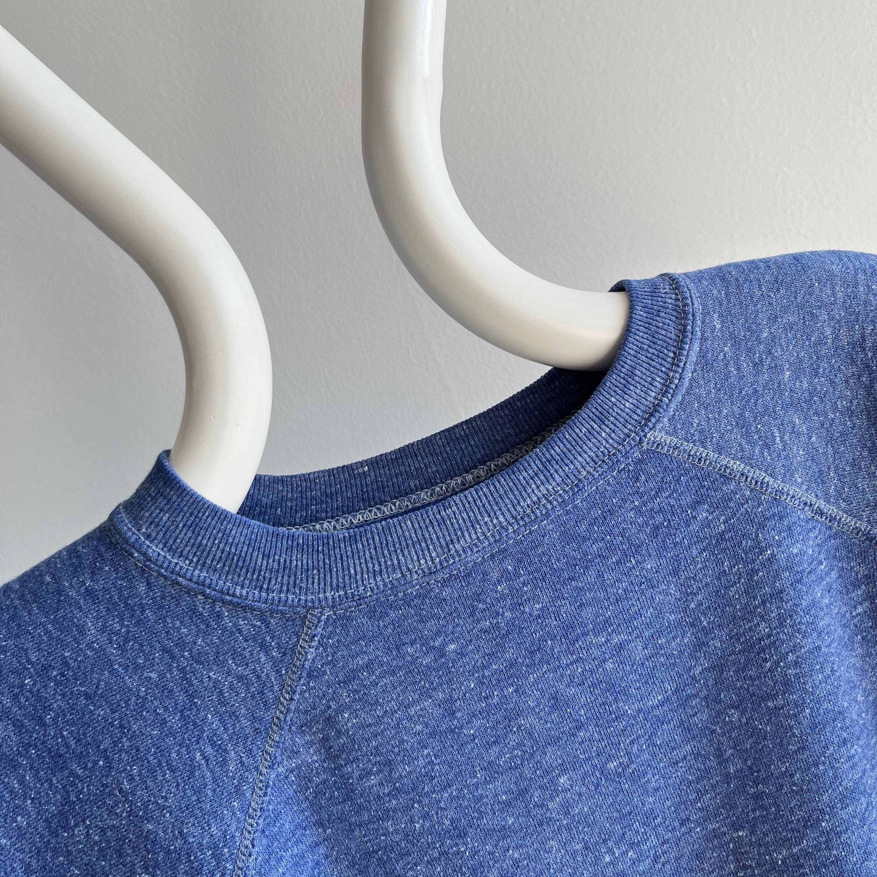 1970s Heather Blue Raglan - Sweet Thing!