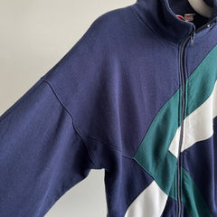 1990s Pony Color Block Super Soft Zip Up with Pockets