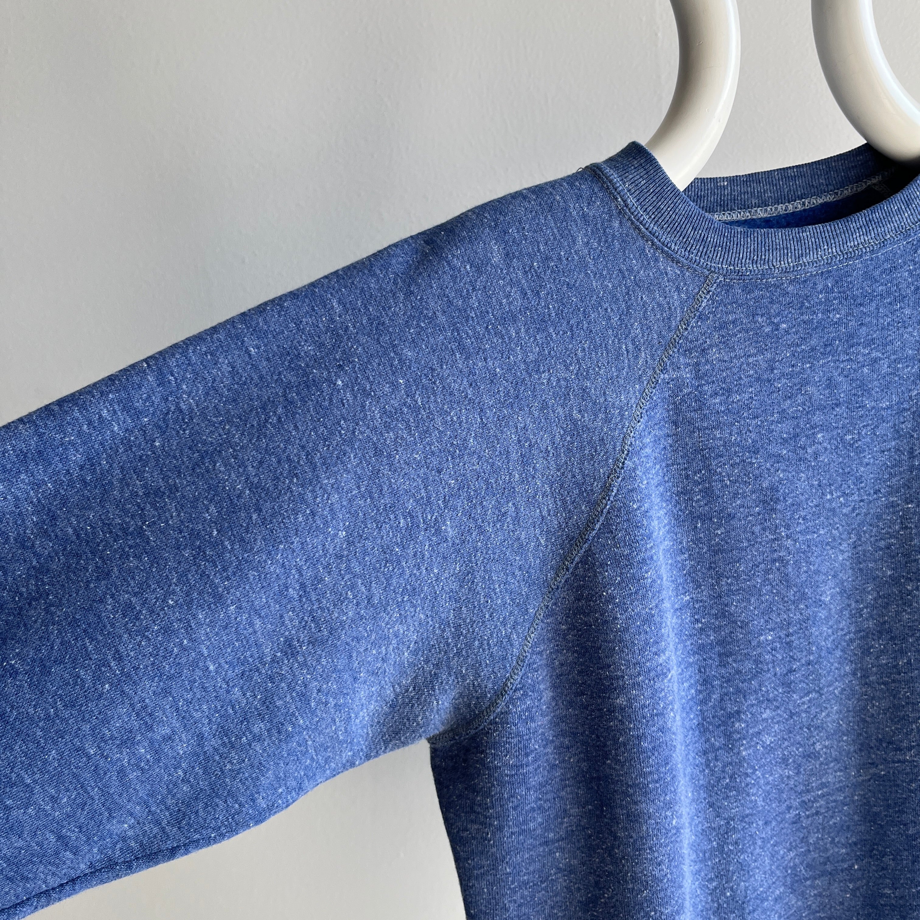 1970s Heather Blue Raglan - Sweet Thing!