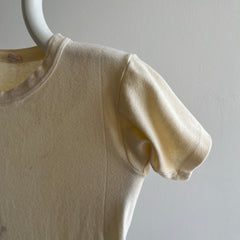 1960s BVD Blank Super Stained Knit T-Shirt - WOW