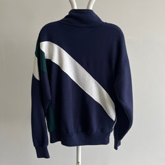1990s Pony Color Block Super Soft Zip Up with Pockets