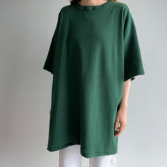 1980s One Size Fits Most Knit Deep Green T-Shirt