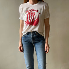 1970s Norwegian Power T Shirt - Soft and Thin - A true beauty!