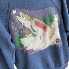 1980s DIY Giant Fish Sweatshirt