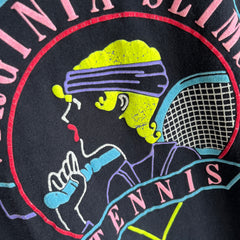1980s Virginia Slims Tennis Two Tone Sleeve T-Shirt - !!!!