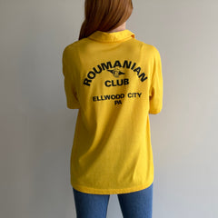 1980s Roumanian Club Ellwood City, PA Polo Pocket T-Shirt