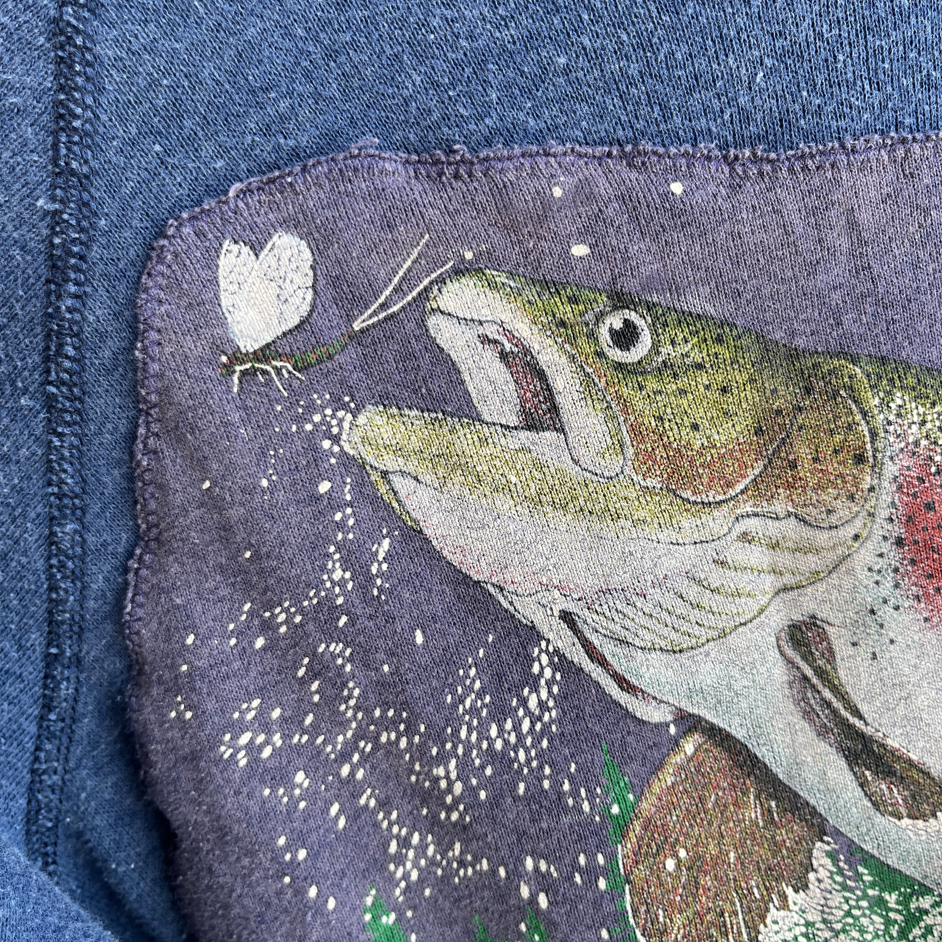 1980s DIY Giant Fish Sweatshirt