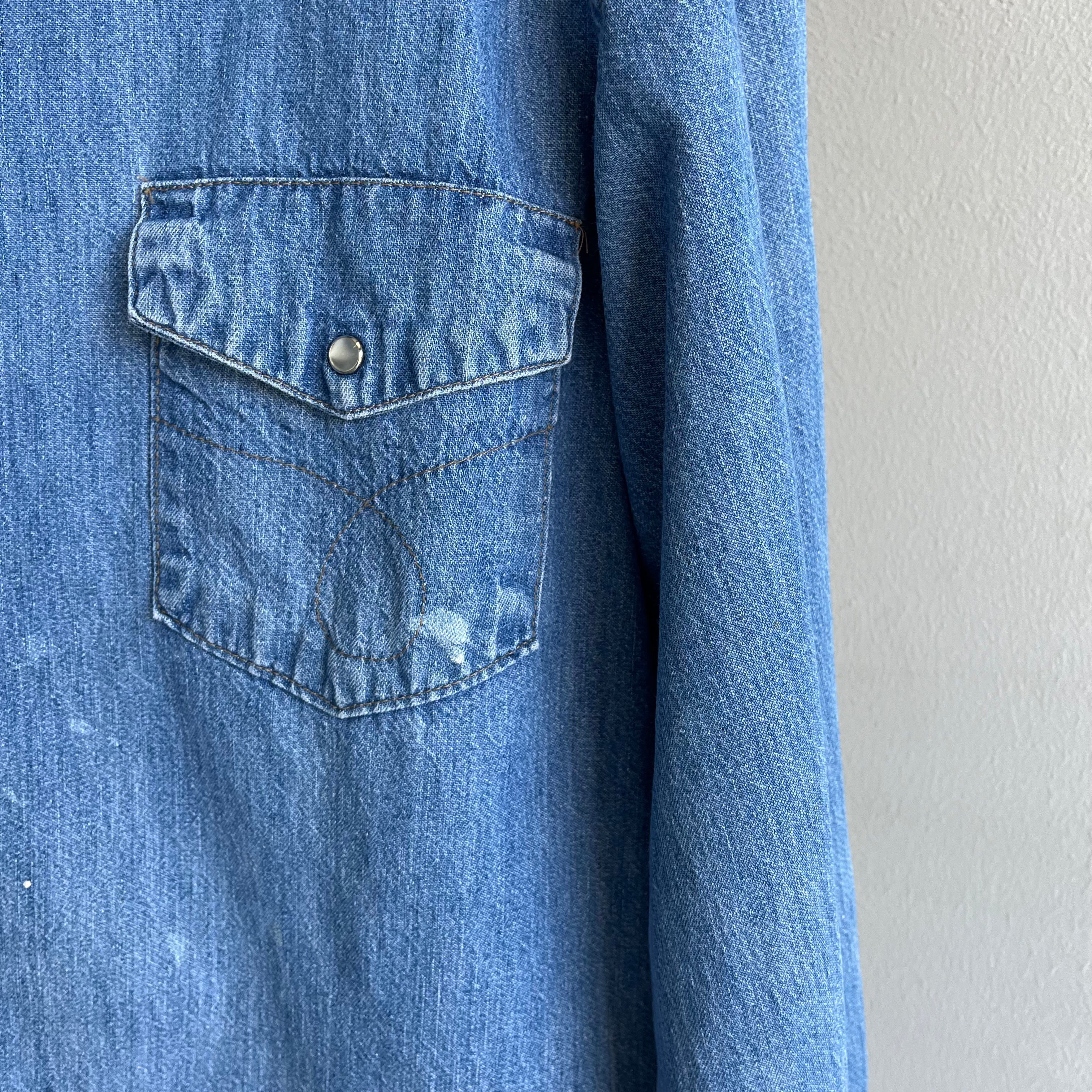 1970s Big Mac Denim Cowboy Shirt - Americana