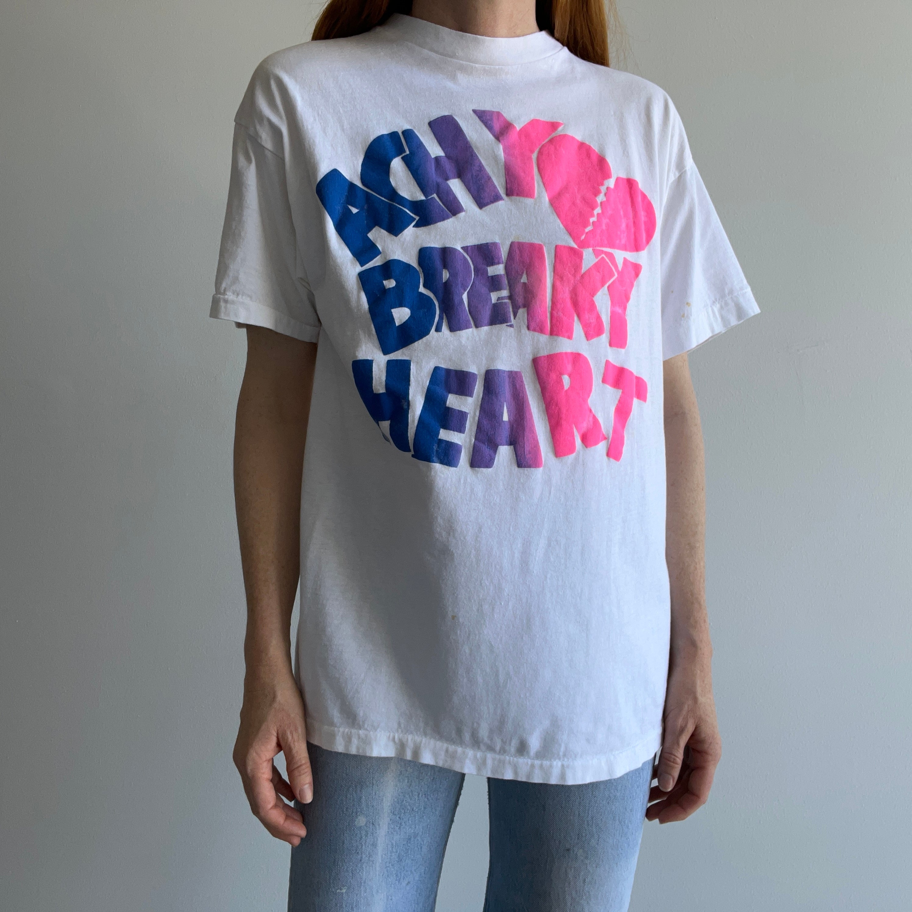 1992 Achy Breaky Heart Slightly Off Centered T-Shirt