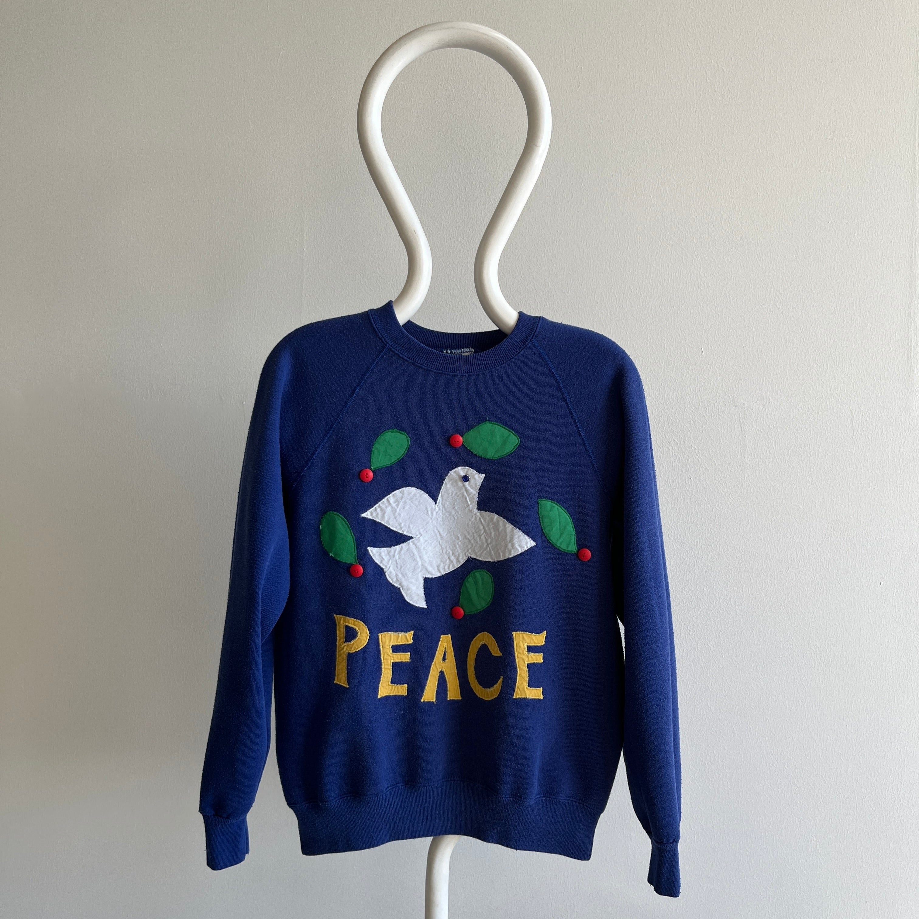 1980s DIY Peace Sweatshirt - The Sweetest