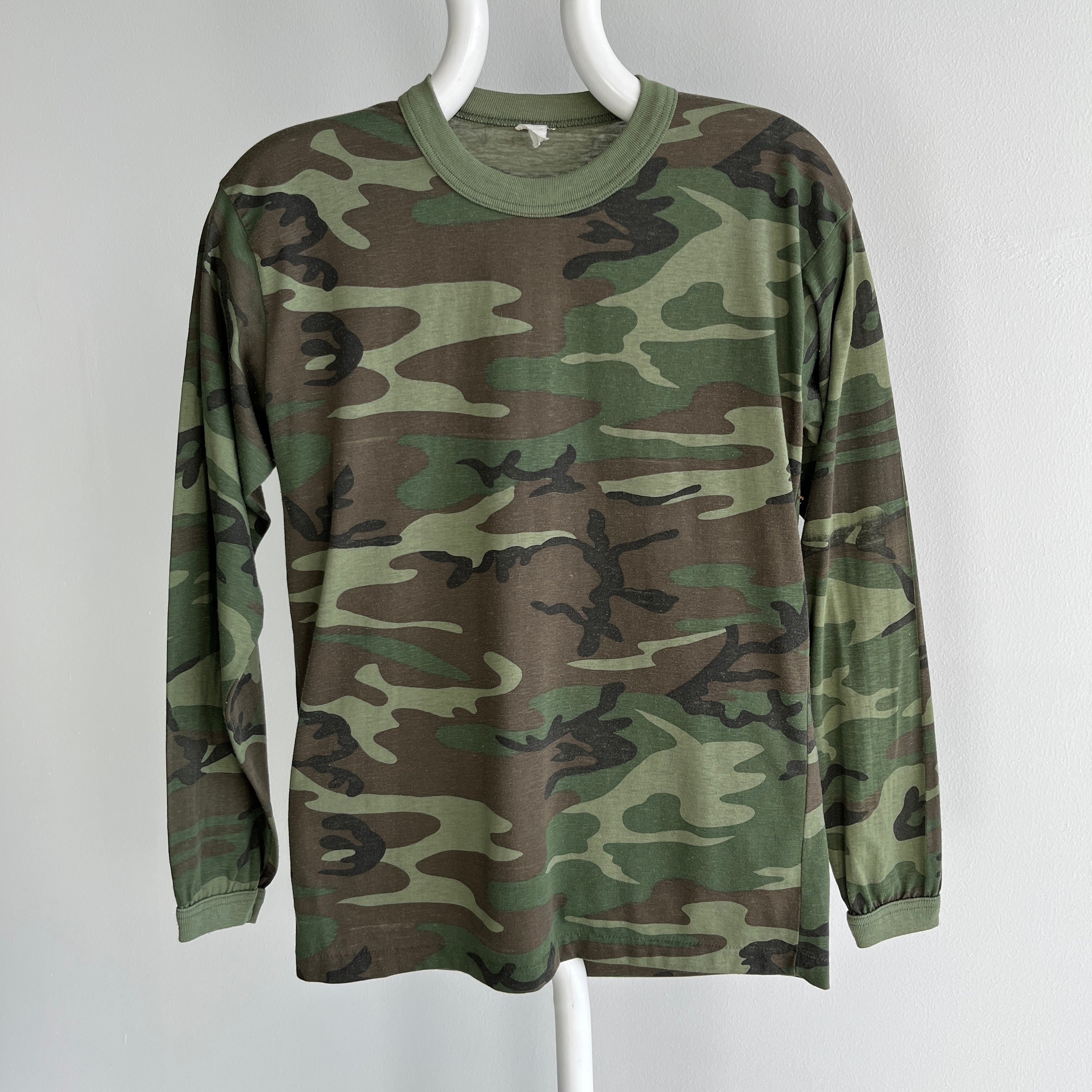 1980s Long Sleeve Camo T-Shirt