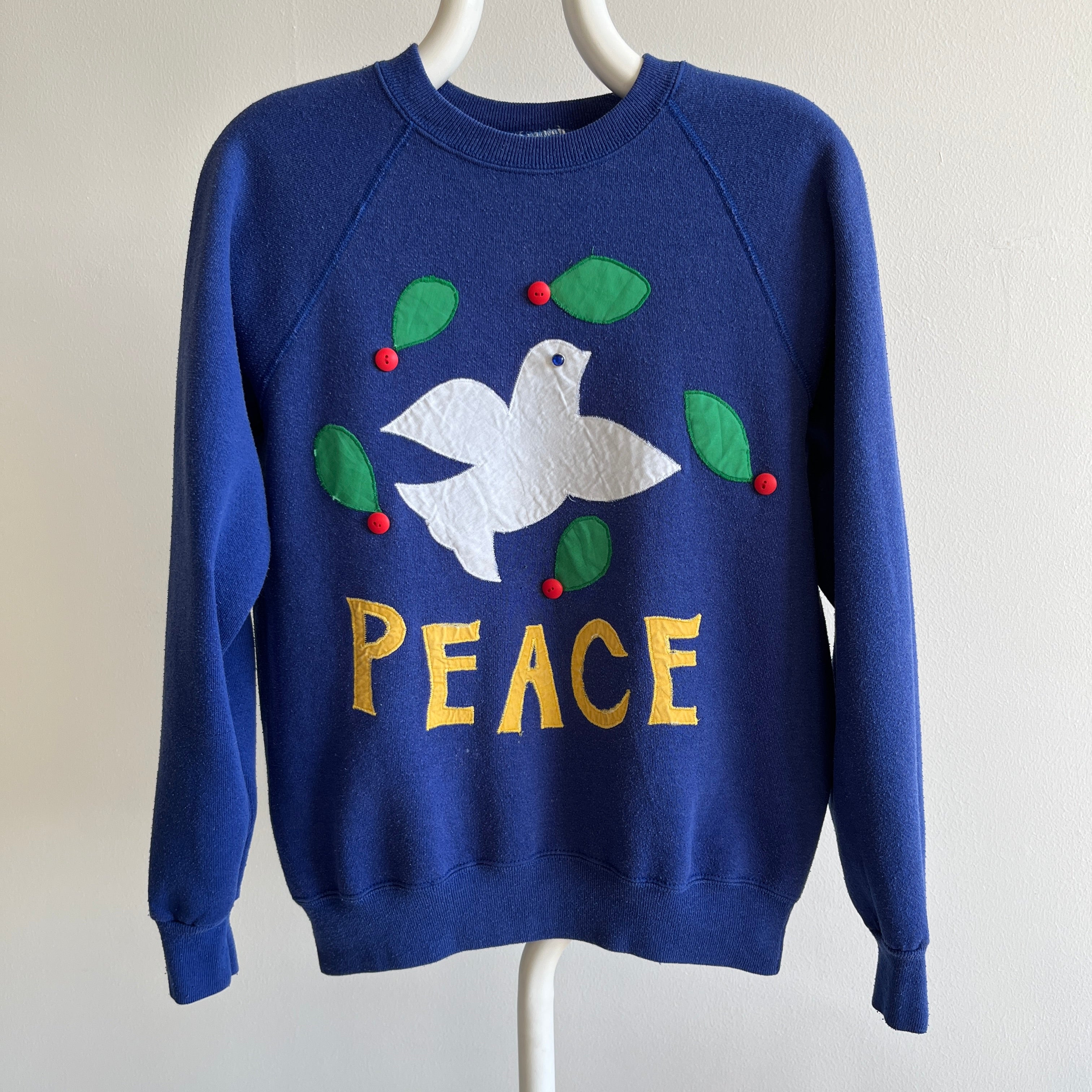1980s DIY Peace Sweatshirt - The Sweetest
