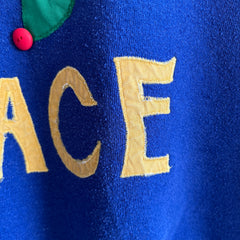 1980s DIY Peace Sweatshirt - The Sweetest