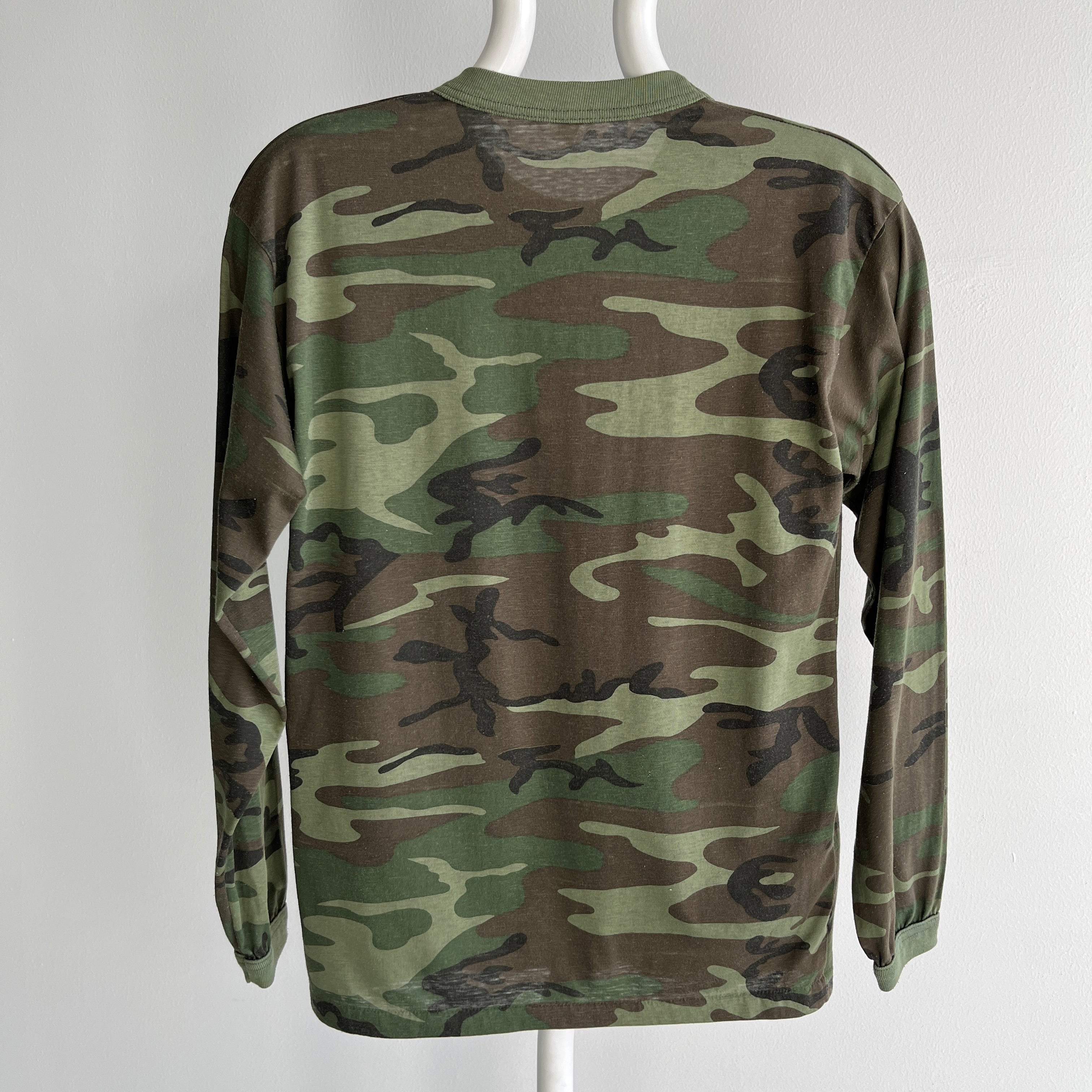 1980s Long Sleeve Camo T-Shirt