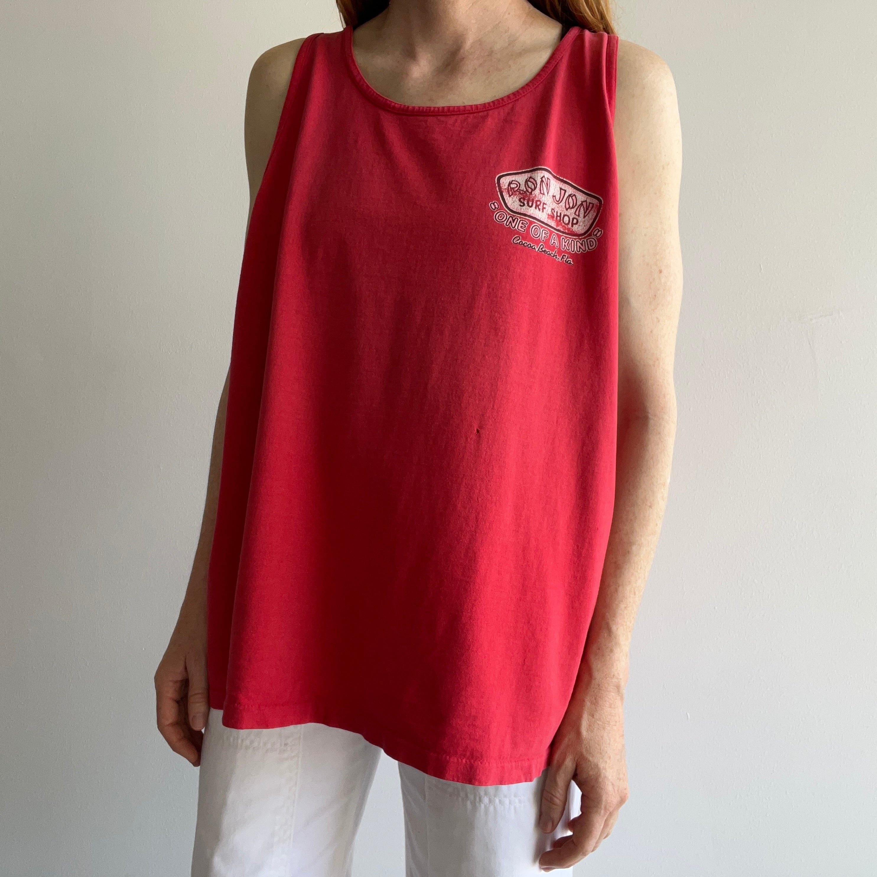 1989 Ron Jon Surf Shop Perfectly Faded Tank Top - Collectible