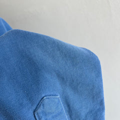 1980s L.L.Bean Soft Dusty Blue Cotton Flannel