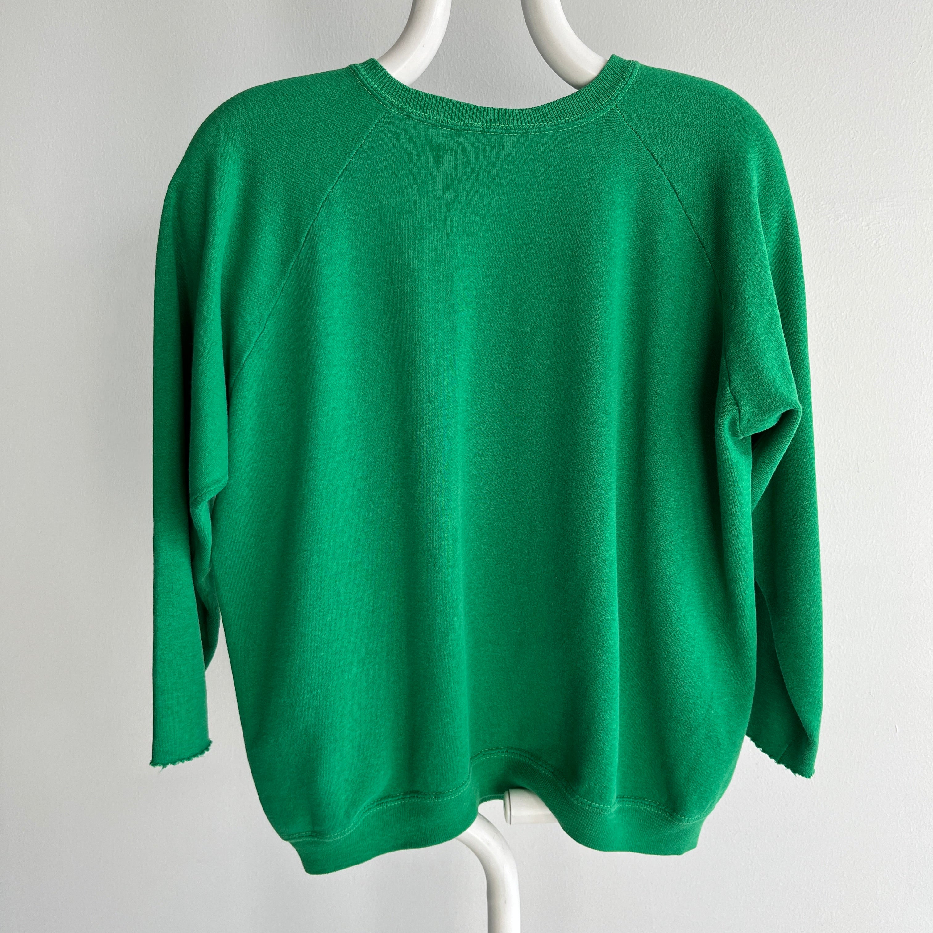 1970s MBL Monogrammed Cut Sleeve Sweatshirt - So Soft