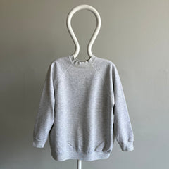 1980s Lighter Blank Gray FOTL Sweatshirt with Good Arms