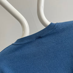 1980s Slate Blue Sun Faded Sweatshirt