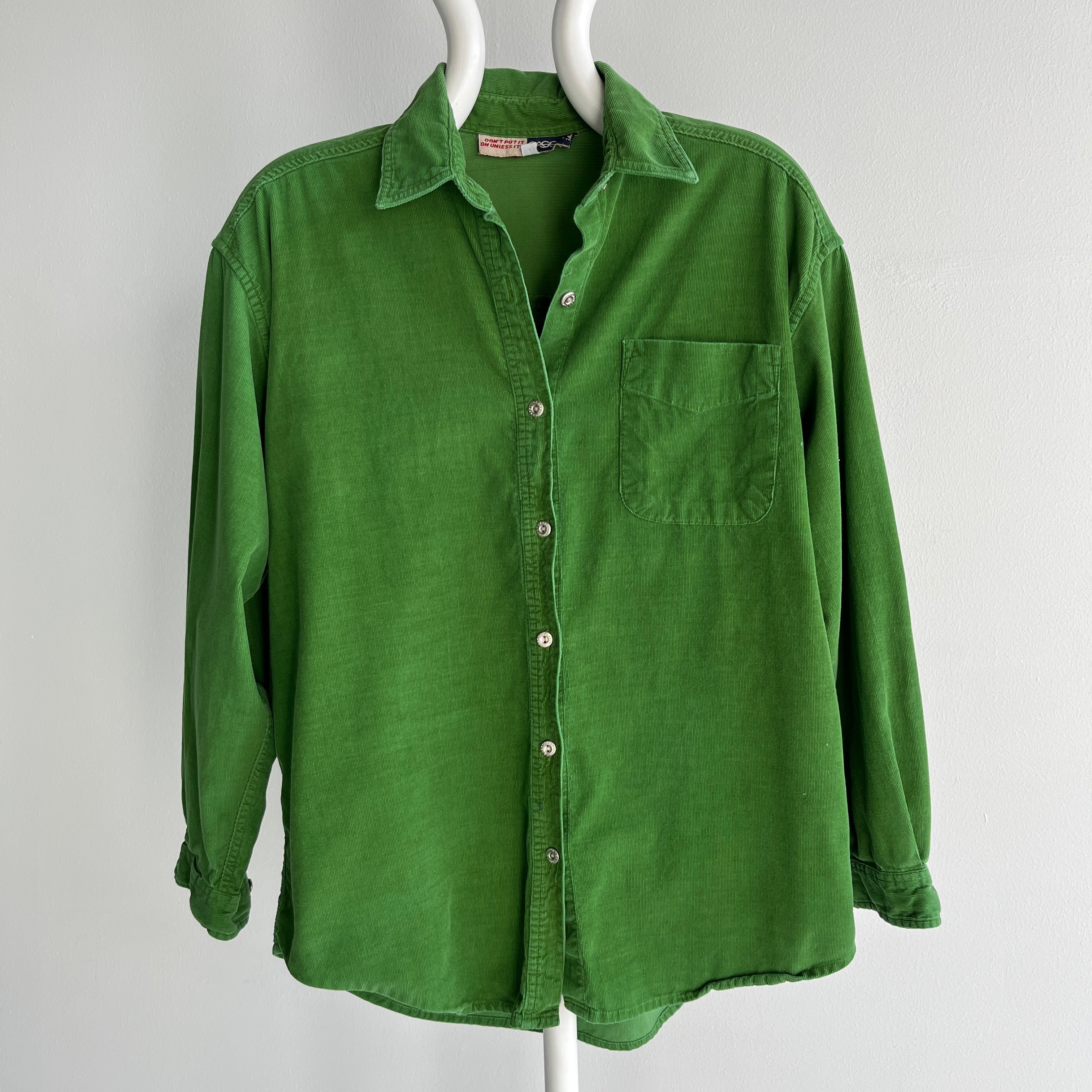 1990s Sasson Corduroy Button Up Shirt - WOWZA