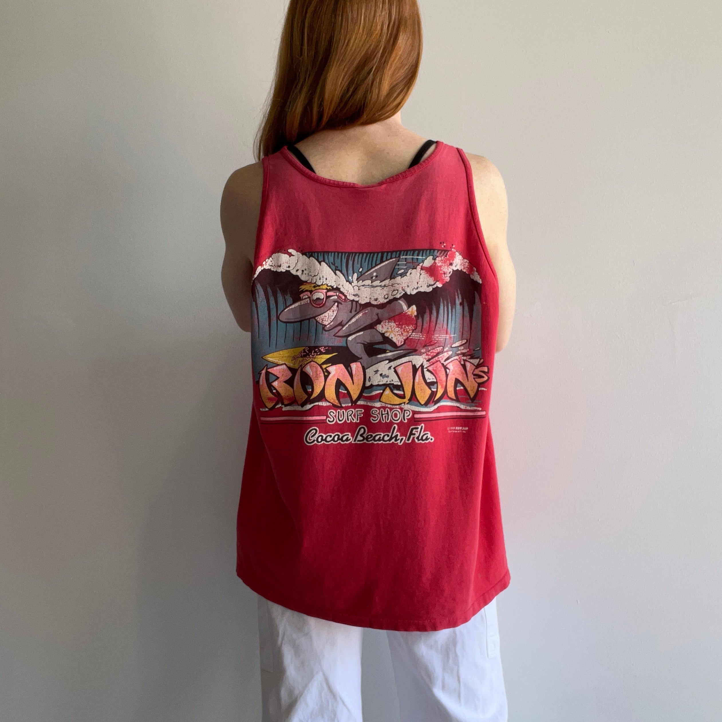 1989 Ron Jon Surf Shop Perfectly Faded Tank Top - Collectible