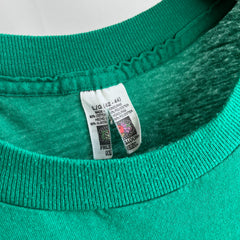 1990/2000s Paint Stained Kelly Green Selvedge Pocket T-Shirt by FOTL