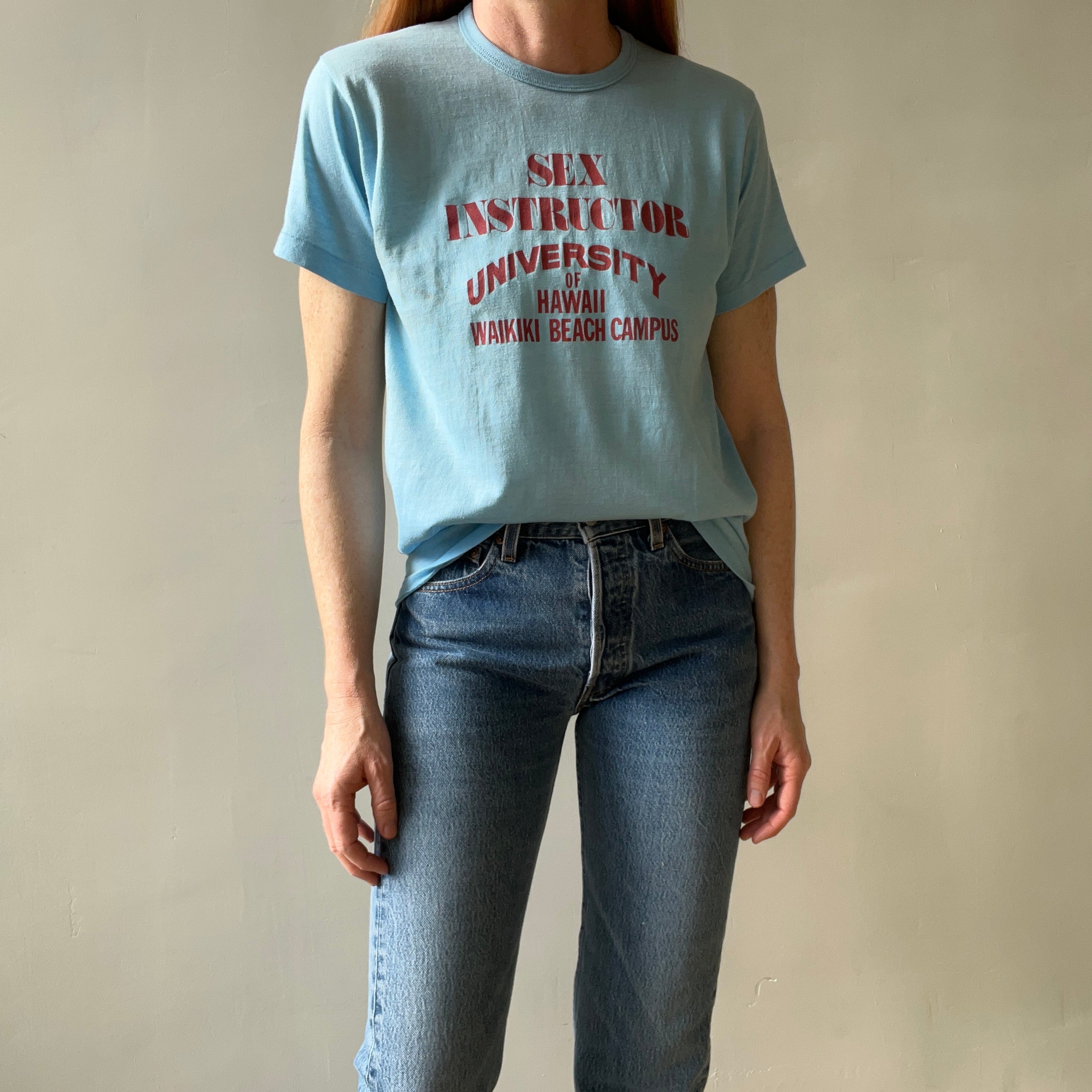 1970s Sex Instructor University Of Hawaii T Shirt - So Bad, Awful Really