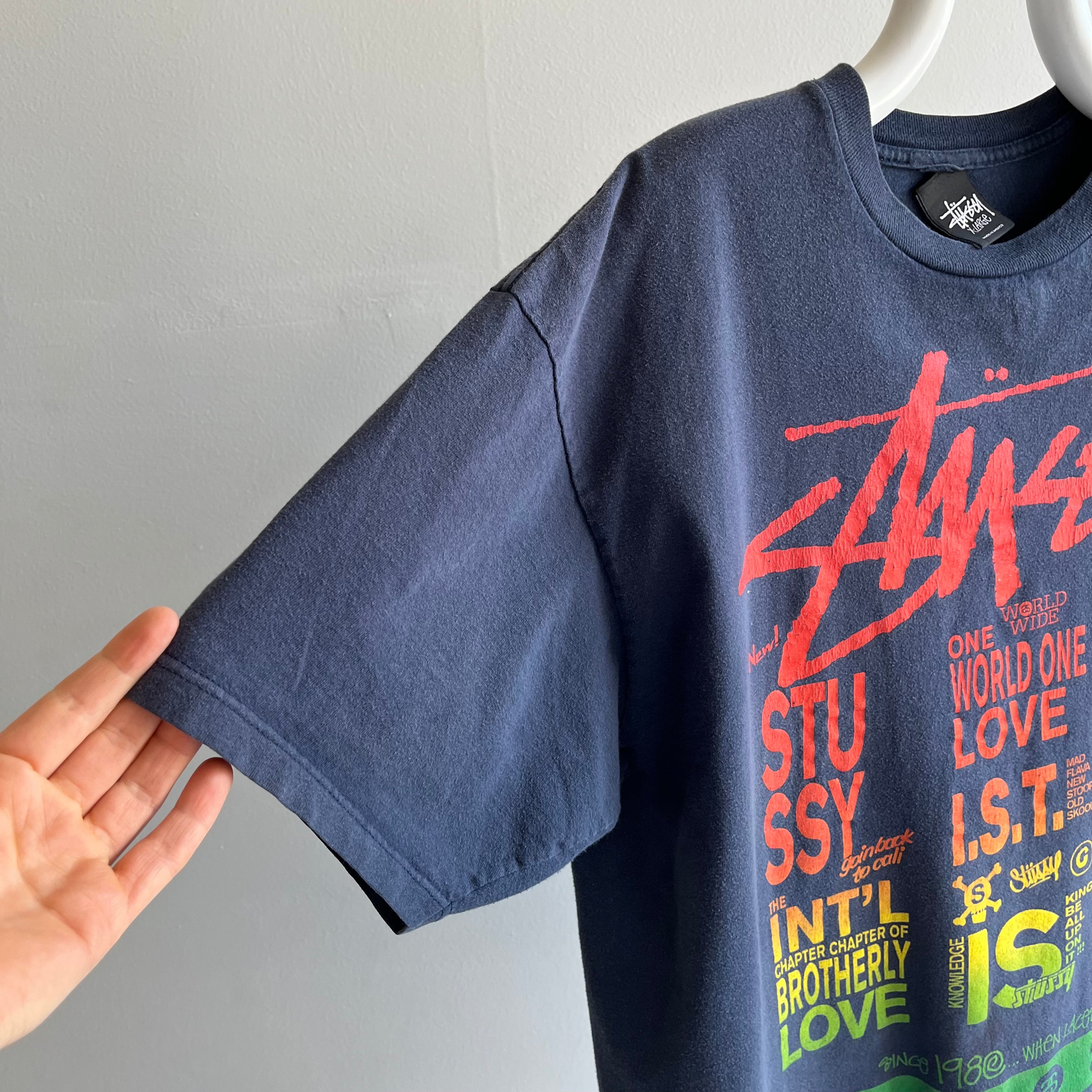 Vintage Stussy Large And In Charge T-Shirt