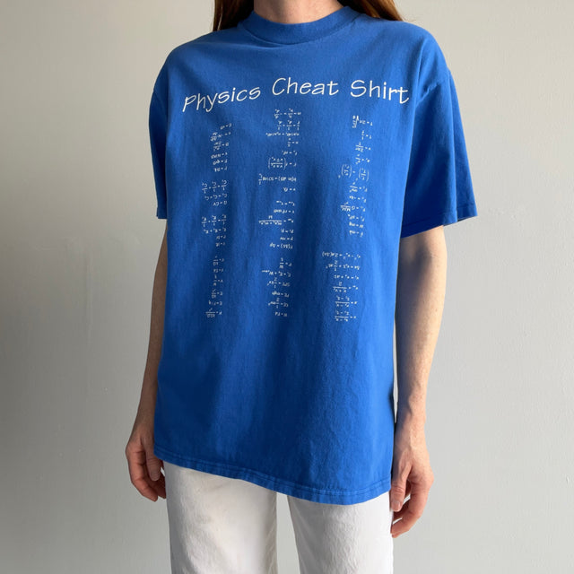 1990s Physics Cheat Sheet (It's Upside Down) - With a backside - T-Shirt