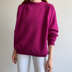 1990s Magenta Pink Raglan by Tultex